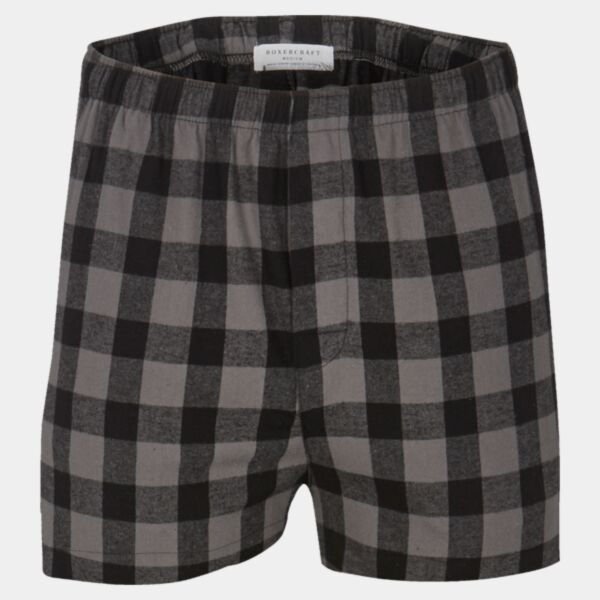 Men's Double Brushed Flannel Boxers Thumbnail