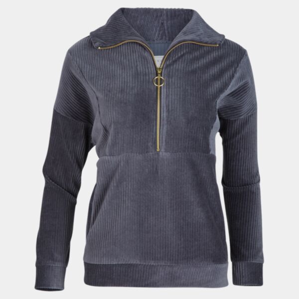 Women's Manchester Corded Quarter-Zip Pullover Thumbnail
