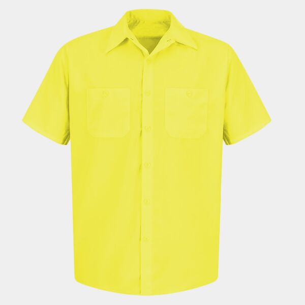 Men's Enhanced Visibility Short Sleeve Work Shirt Thumbnail