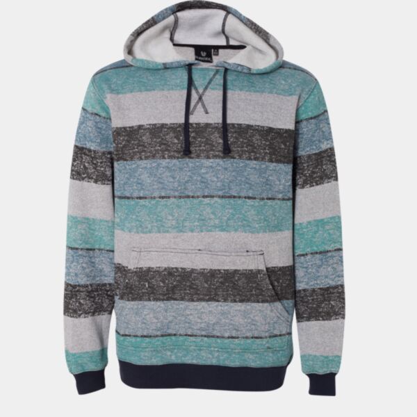 Men's Printed Stripes Fleece Sweatshirt Thumbnail