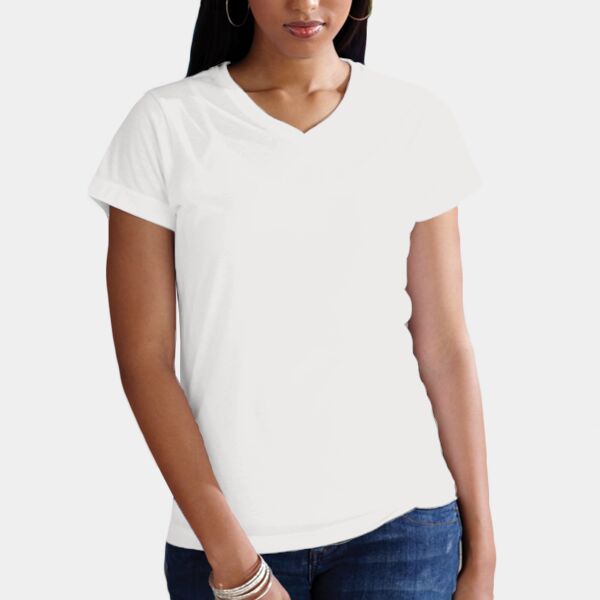 Women's Polyester Sublimation V-Neck Tee Thumbnail
