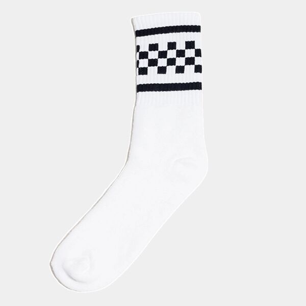 USA-Made Checkered Crew Socks Thumbnail