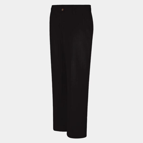 Women's Extended Sizes Plain Front Cotton Pants Thumbnail