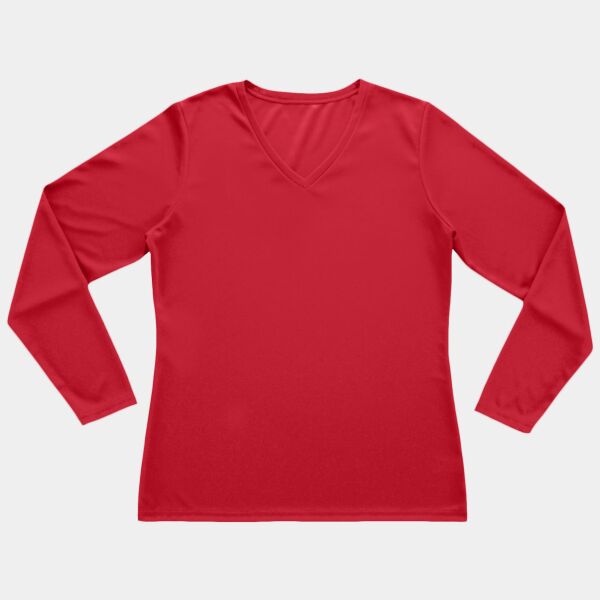 Women's Nexgen Performance Long Sleeve V-Neck T-Shirt Thumbnail