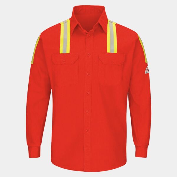 Men's Tall Enhanced Visibility Long Sleeve Uniform Shirt Thumbnail