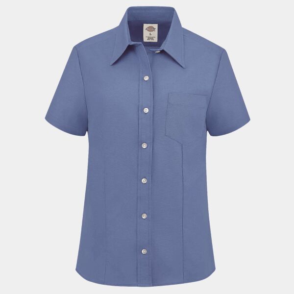 Women's Short Sleeve Stretch Oxford Shirt Thumbnail